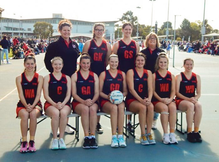 Local players at 2021 Netball SA Country Championships