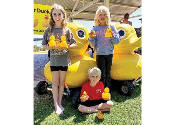 Mighty ducks take to water