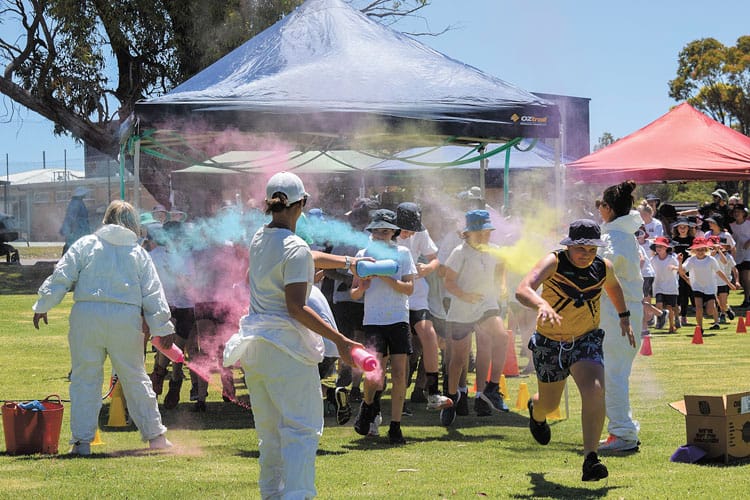 A very colourful run