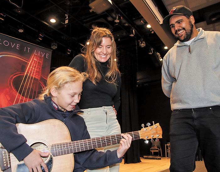 Rocking out from top to bottom