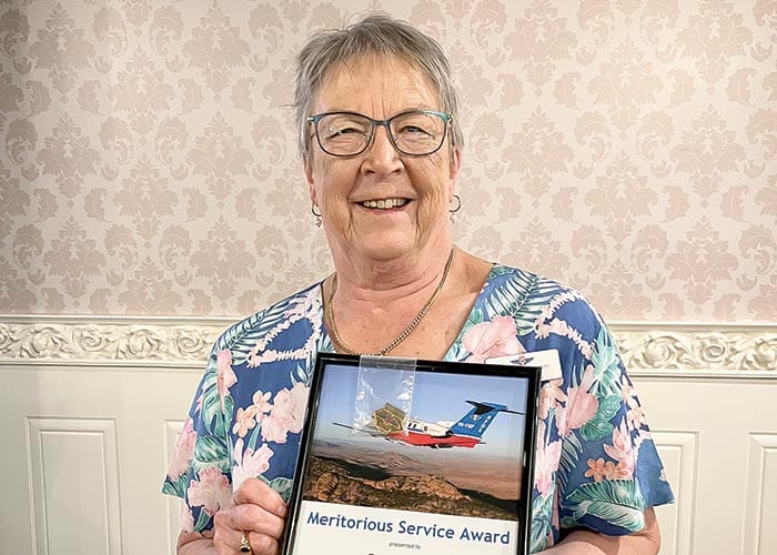 Long-time RFDS volunteer Sue Daniel honoured