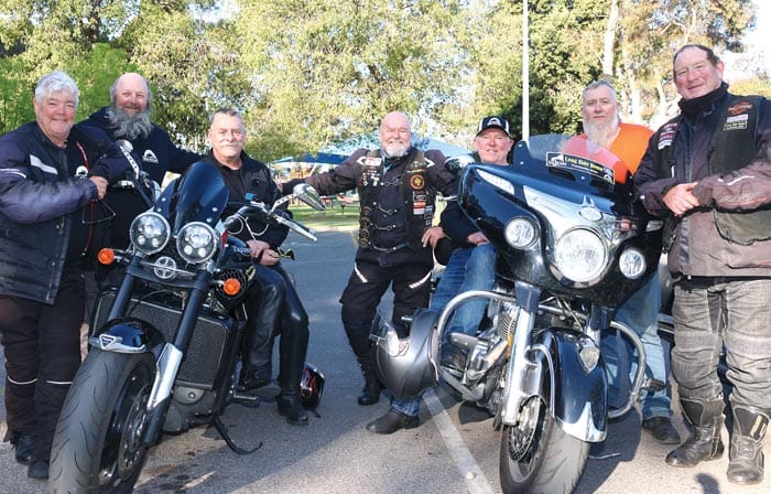 Black dog rides through Kadina