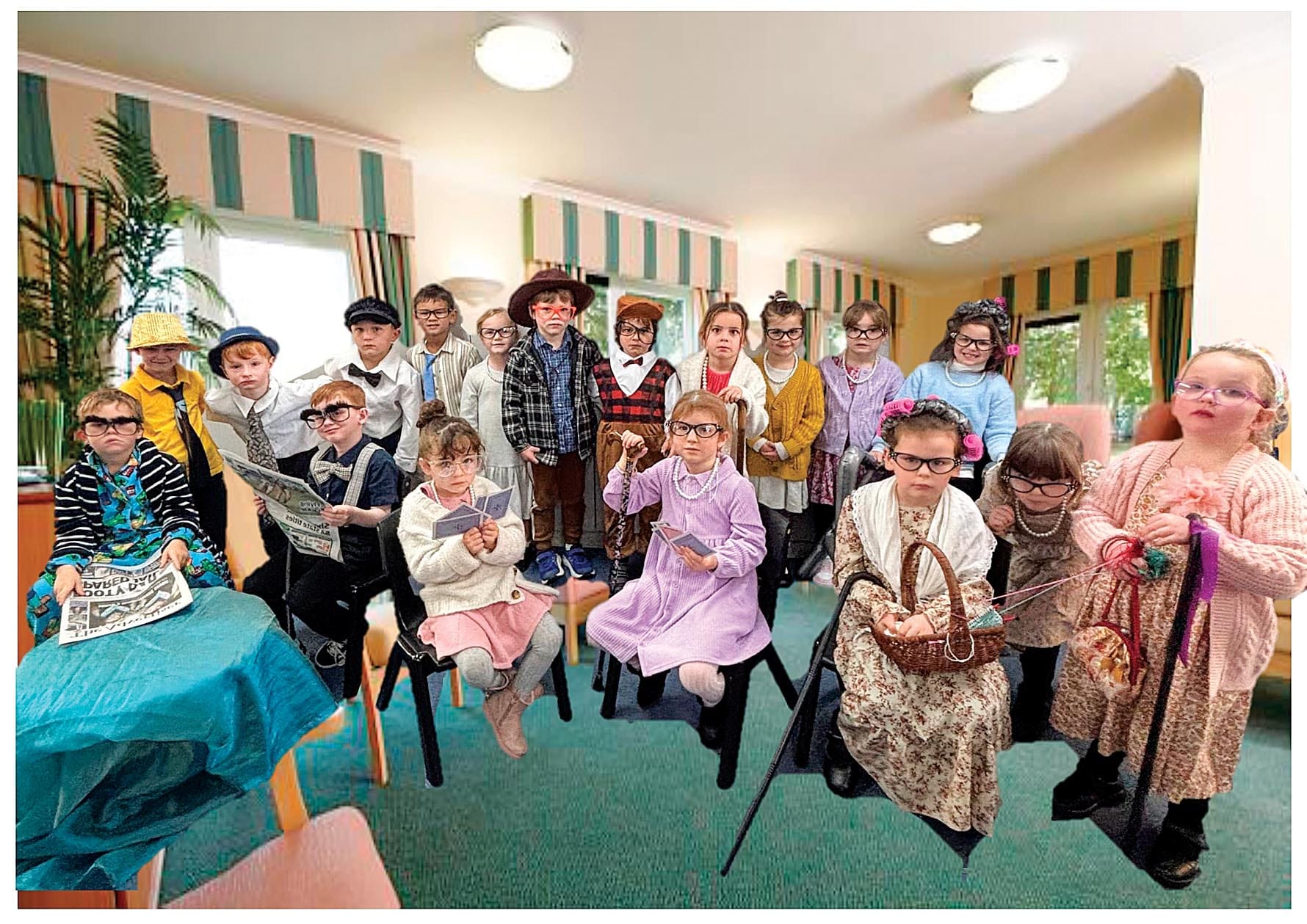 Students celebrating 100 days of learning