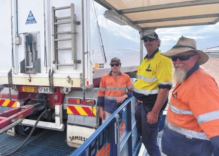 First load of grain at T-Ports
