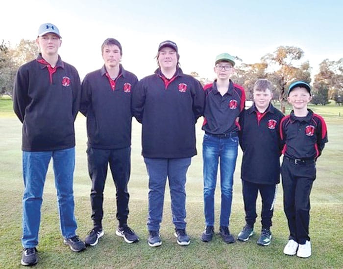 YP junior golfers at Brett Ogle Cup