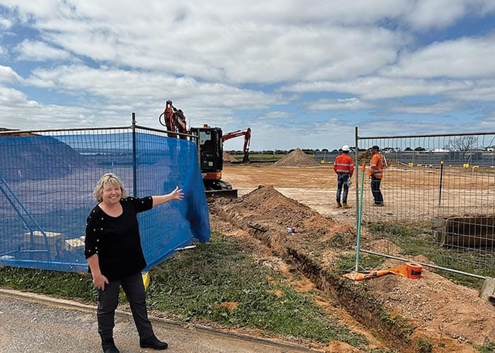 Hospital helipad construction begins