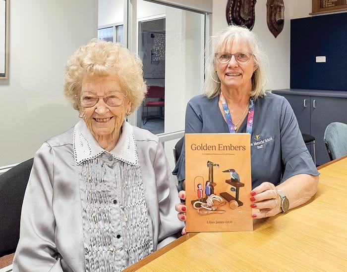 Local author donates childhood memoir