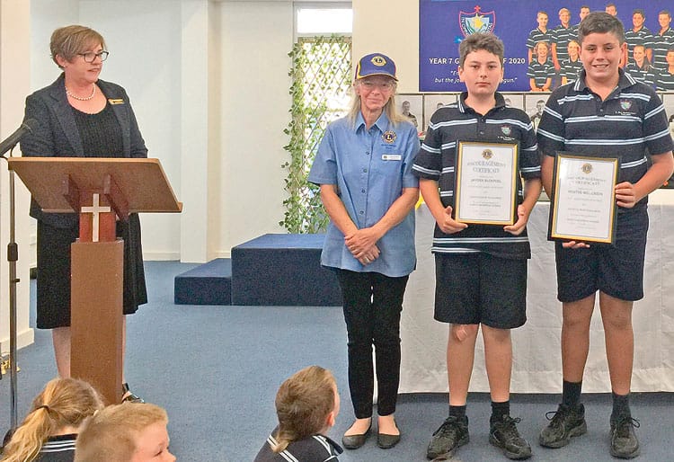 Big-hearted Wallaroo Lions supporting local students