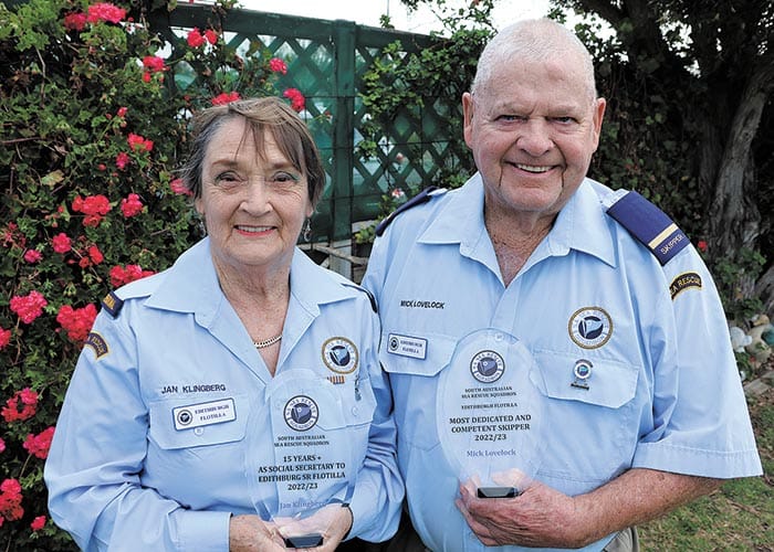Sea rescue duo honoured