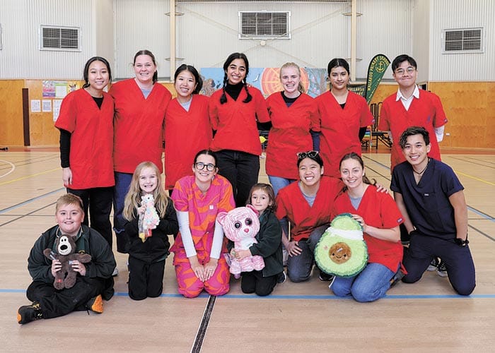 Teddy bear doctors visit local schools