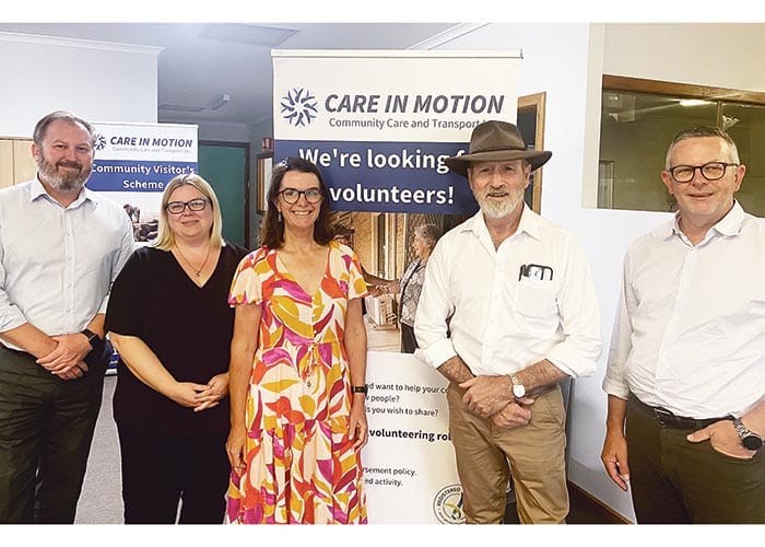 Senator Ruston drops in at Care in Motion