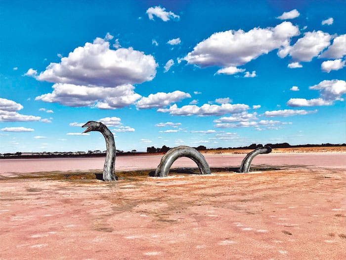 Loch-Eel Monster on Lake Bumbunga