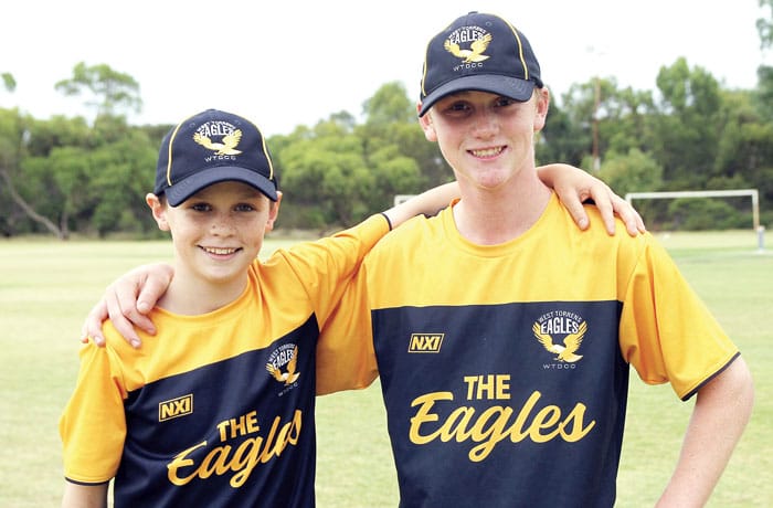 On an elevated stage