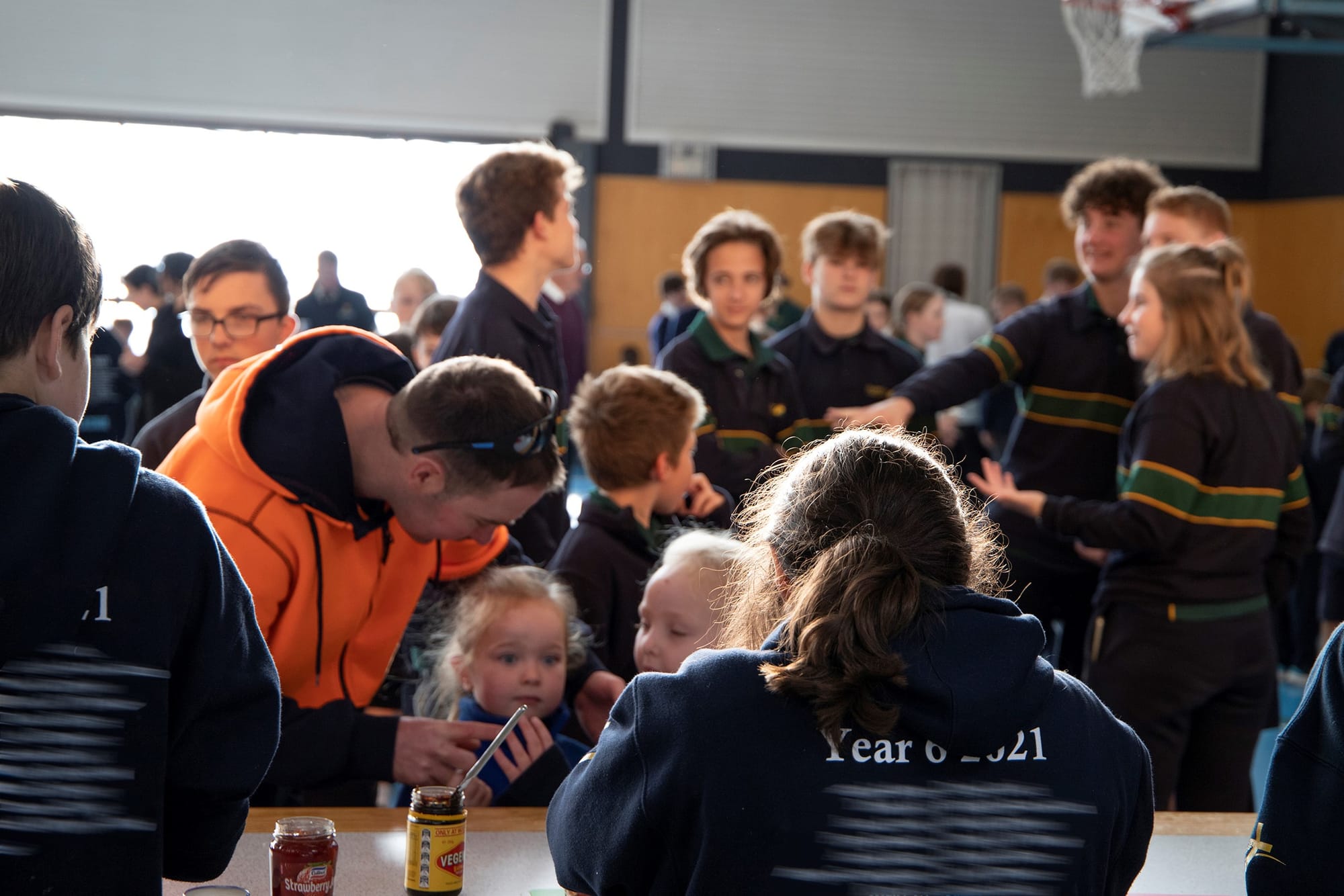 Families tuck into Harvest breakfast