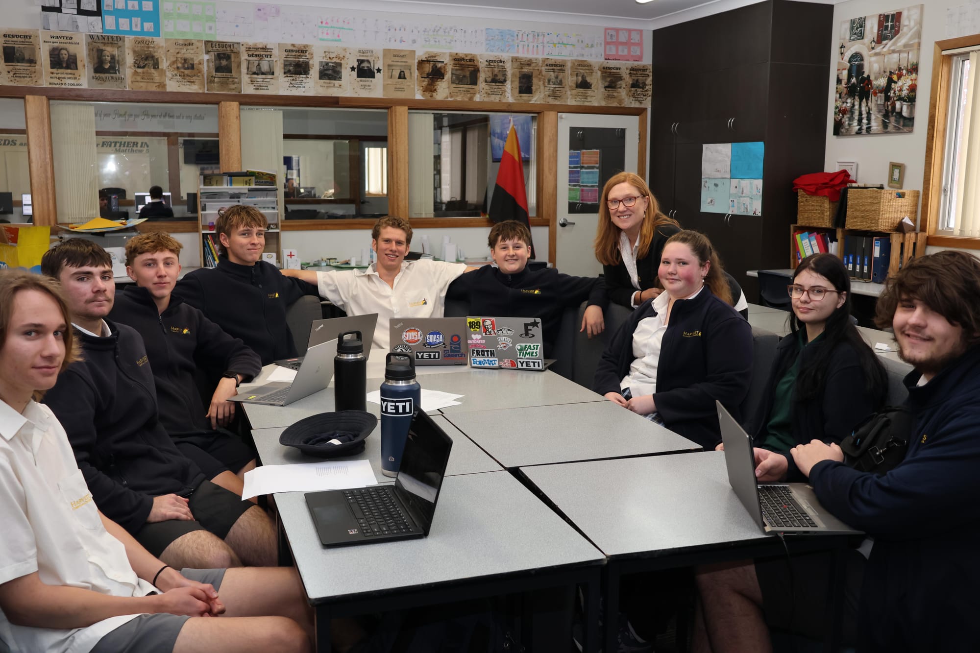 Harvest students reflect on war through poetry