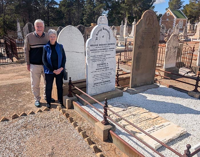 Faithful copy of historical headstone