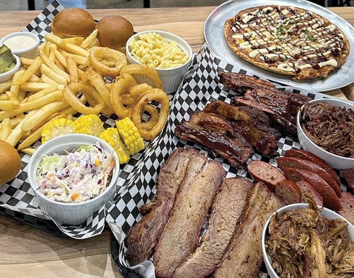 YUM… The mega platter (serving three) that will be on offer on Saturday night.