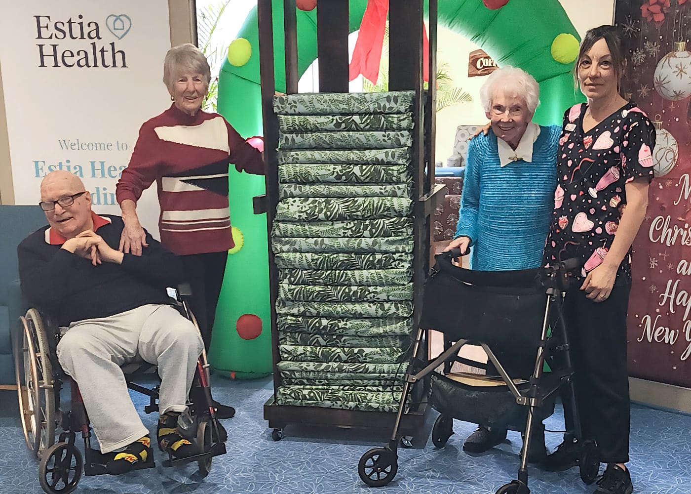 Estia residents sitting pretty with new cushions