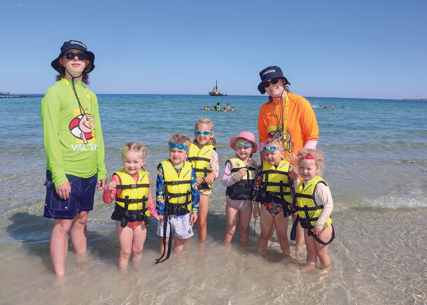 STAY SAFE IN THE WATER: Taking to the water at Wallaroo