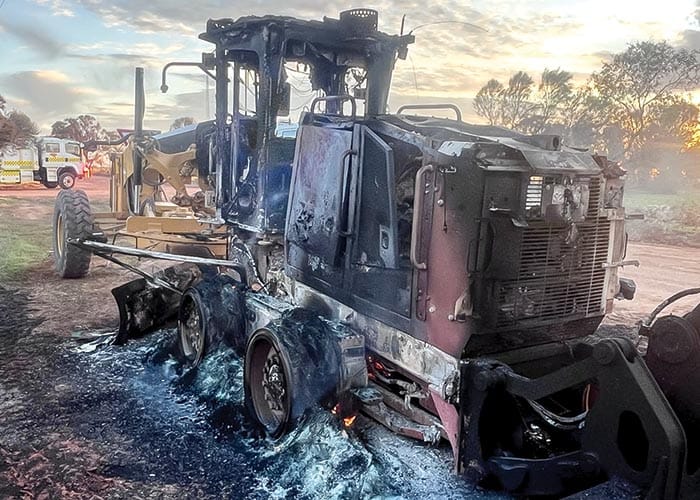 Police News... Farm blaze post image