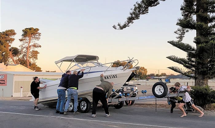 Boat hits the rough post image