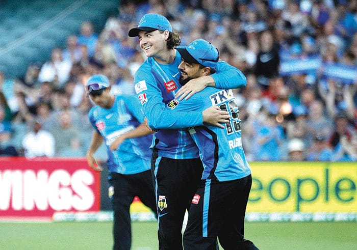 On an elevated stage post image