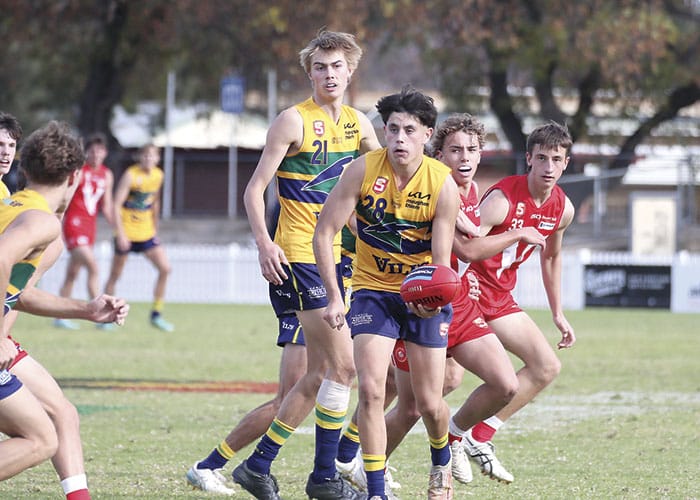 On an elevated stage post image