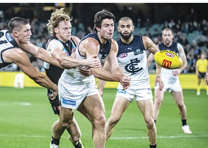 On an elevated stage post image