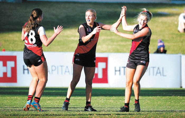 On an elevated stage post image