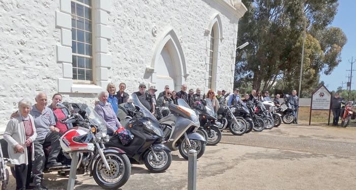 Bikers welcomed at Moonta Mines post image