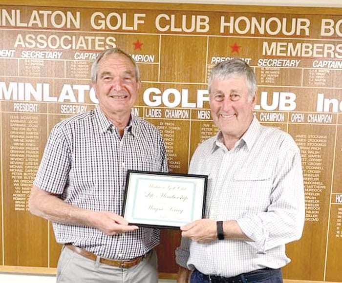 Minlaton Golf Club life member post image