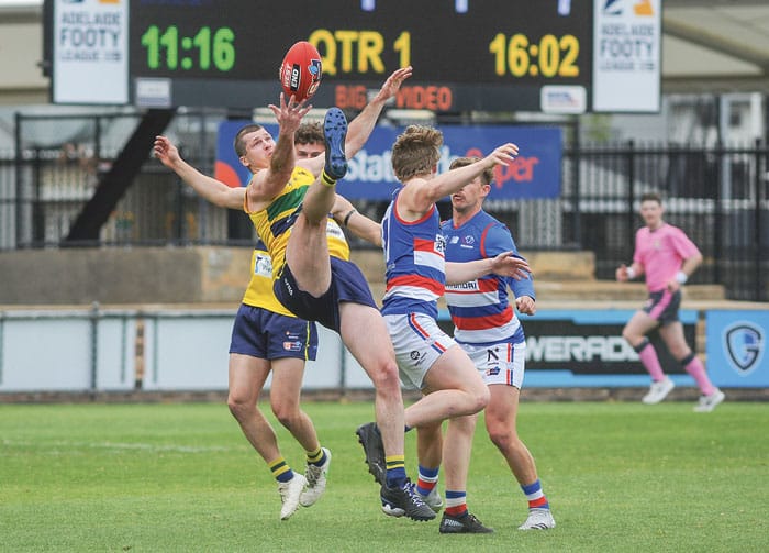 On an elevated stage post image