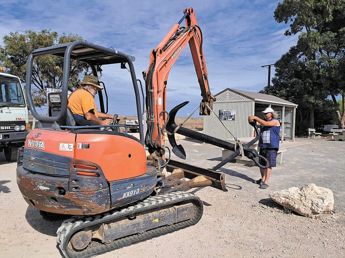 Mystery anchor’s new home high and dry post image