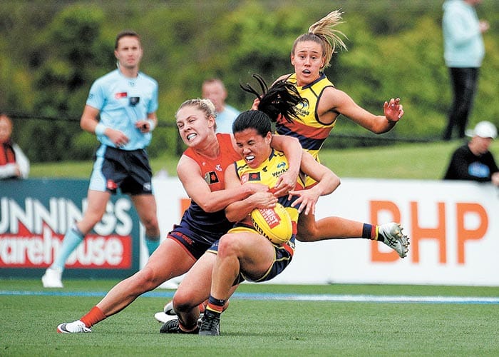 On an elevated stage post image