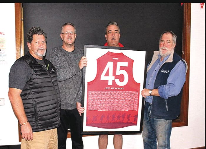 ANZAC guernseys given to Bute RSL post image