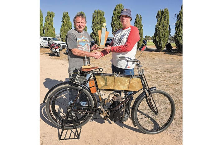 Vintage motor bikes on show post image