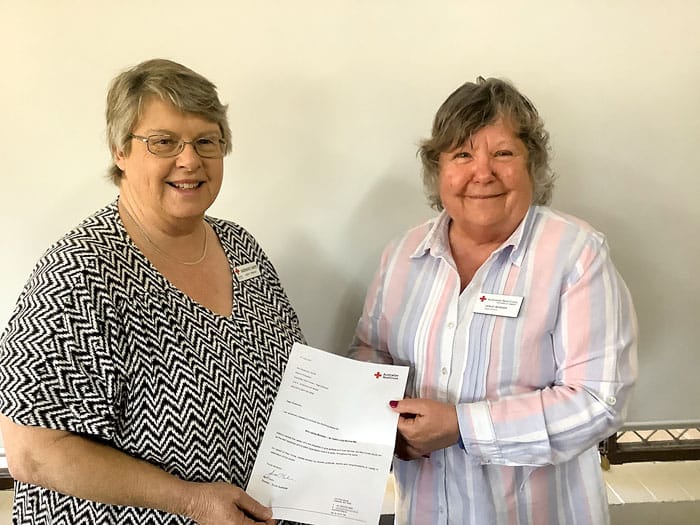 Lesley’s long service to Agery Red Cross post image