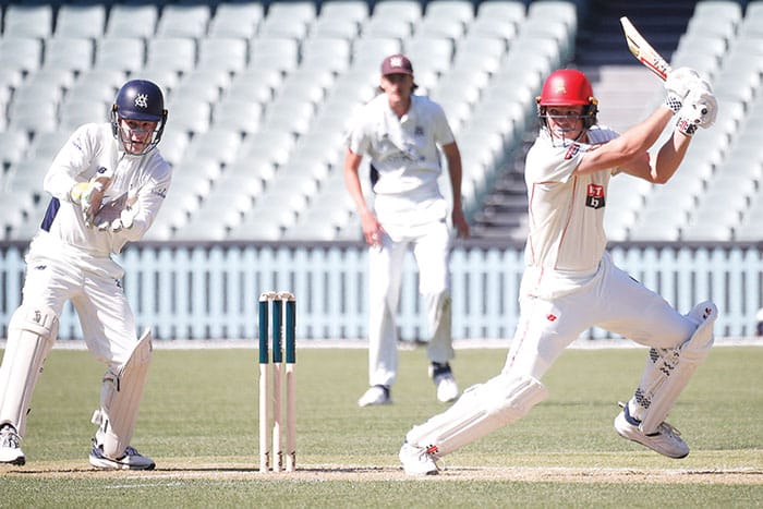 On an elevated stage post image