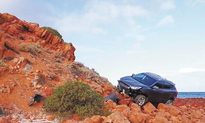 Car rolls off Point Riley cliff post image