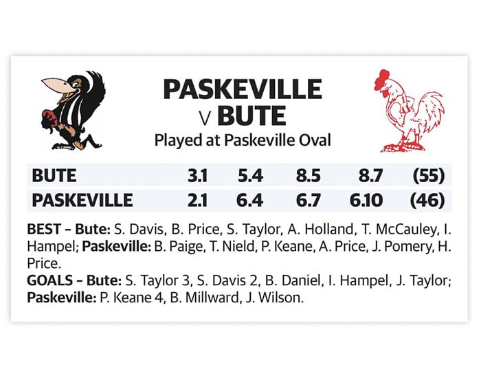 YPFL: Bute scrapes in against Pasky post image