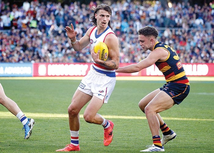 On an elevated stage post image