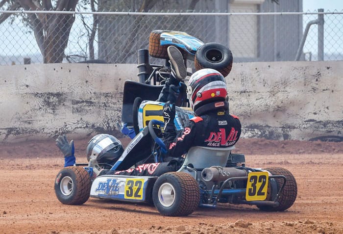 Dirt karts race the rain and win post image