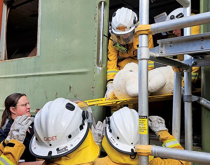 Rail rollover exercise for Bute CFS and cadets post image