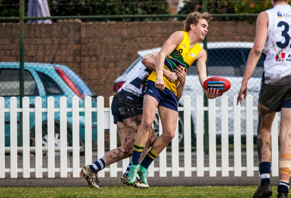 On an elevated stage post image