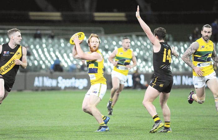 On an elevated stage post image