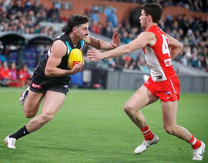 On an elevated stage post image