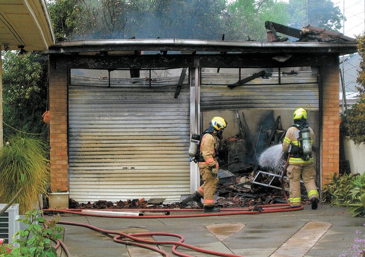 Blaze torches Kadina garage post image
