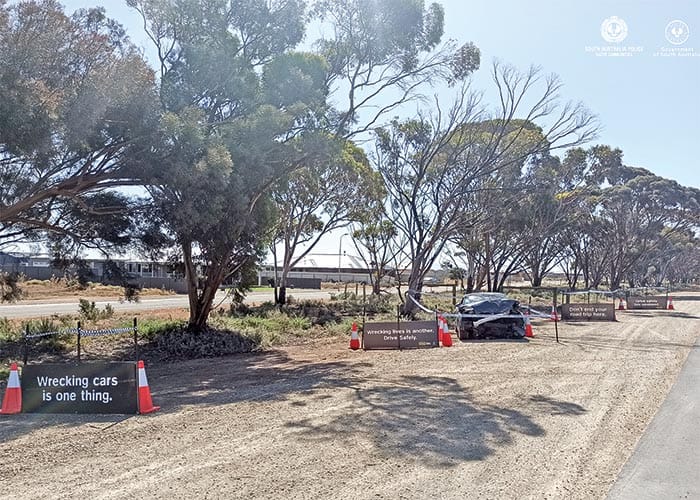 Police News... Mock crash aimed to drive safety message post image