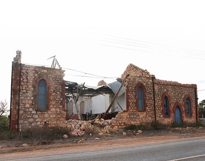 Historic church falling down post image