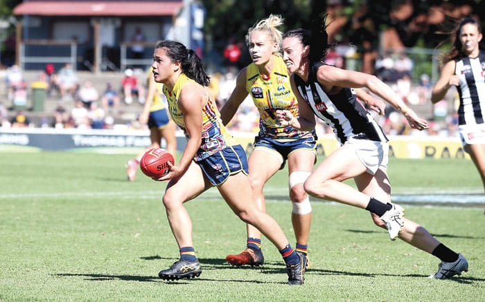 On an elevated stage post image